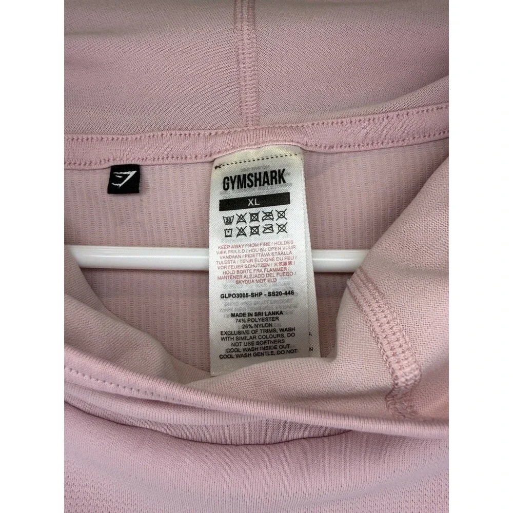 Gymshark Shirt Women's X-Large Purple Long Sleeve Hoodie Active Stretch Gym - Picture 3 of 6